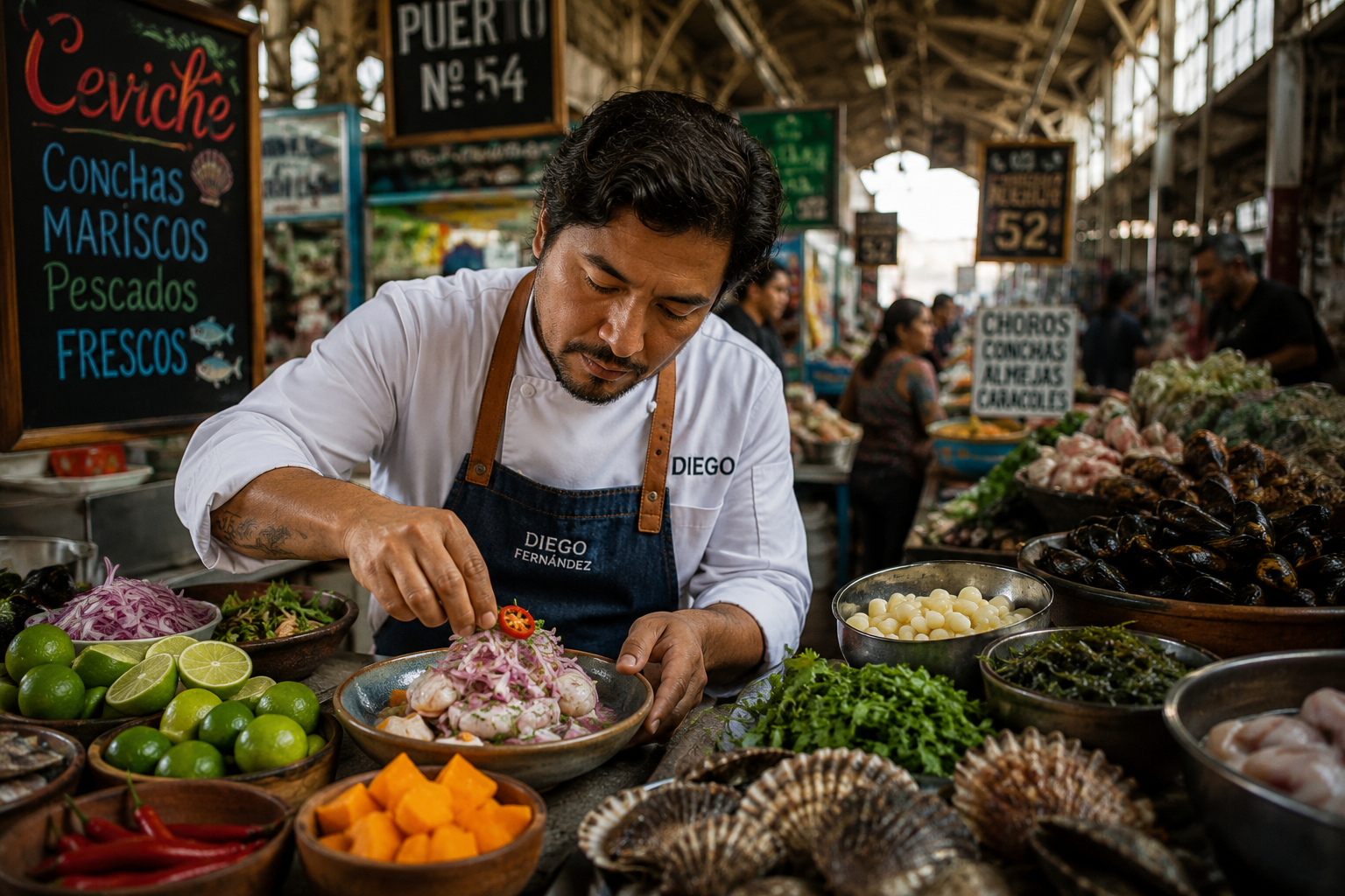 Retrato de Diego Fernández, chef limeño