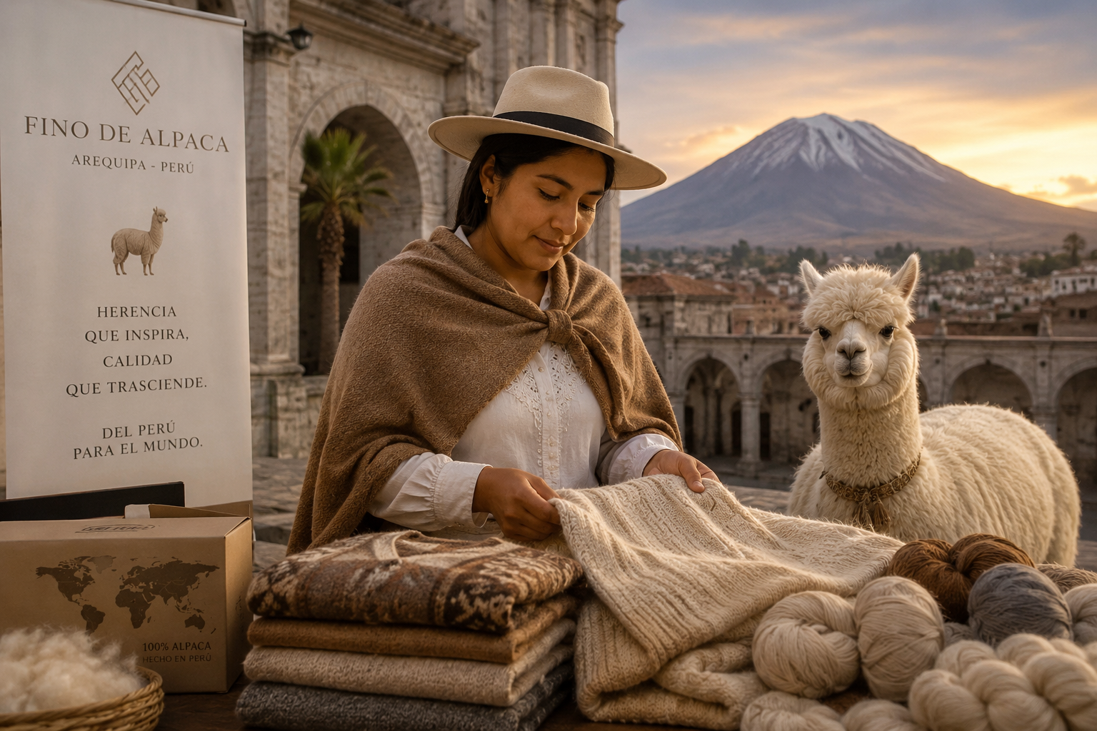 Retrato de Ana Castillo, emprendedora textil arequipeña